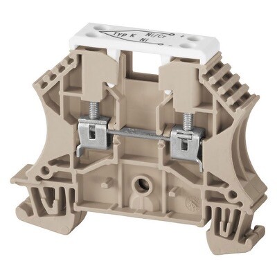 1024100000 Weidmuller WDU 2.5/TC TYP K Thermocouple Terminal Screw Connection Dark Beige 2.5mm2 55V