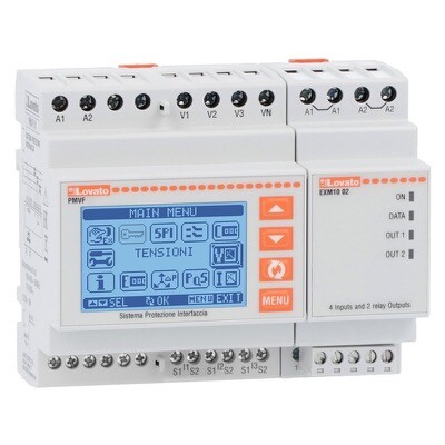 PMVF70 Lovato Interface Protection Unit Compliant with ENA (Energy Network Association) G59/G99
