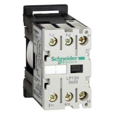 LP1SK0600BD Schneider TeSys SK Mini Contactor 2P (2 NO) AC-1 690V 12A 24VDC Coil