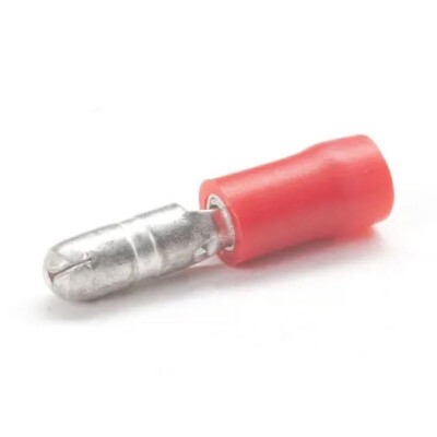 RMB40/VR Red Male Bullet Connector 4mm Pack of 100