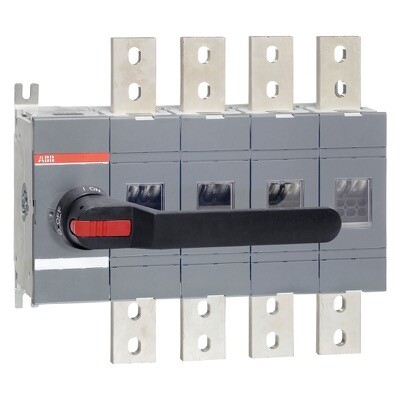 1SCA022860R6740 ABB OT1600E04P 1600A 4 Pole Isolator for Base Mounting Handle on Left Hand Side