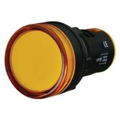 AD56DS-Y-24 ICG Yellow LED Pilot Lamp 22mm 24V AC/DC