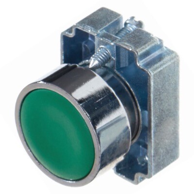 I2AF3 ICG Flush Pushbutton Green with Bracket