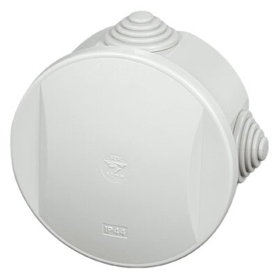 SE02 IMO Stag SE Polymer 80 x 40mmD Enclosure Round Clip-on Lid with Glands IP44