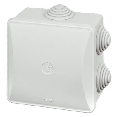 SE03 IMO Stag SE Polymer 80H x 80W x 50mmD Enclosure Clip-on Lid with Glands IP44