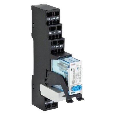 80.010.6132.2 Wieland FLARE MR 24VDC-2W-8A-F Relay Module 2 Pole C/O 24V DC Input Spring Clamp Terminals
