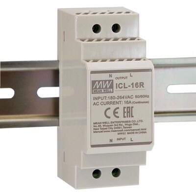 ICL-16R MEAN WELL ICL Series AC DIN Rail Inrush Current Limiter Input 180-264V AC Rail Mounted
