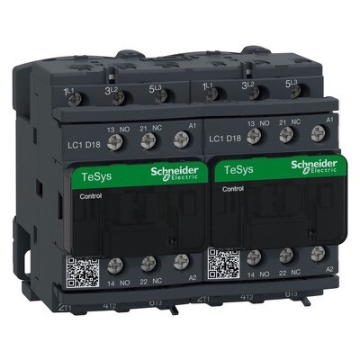 LC2D18F7 Schneider TeSys D Reversing Contactor 7.5kW 110VAC 18A