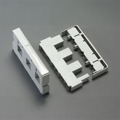 01231 Wohner 60Classic Wohner Busbar Support 3-pole with Internal Screw Holes for Busbars Double-T Profile