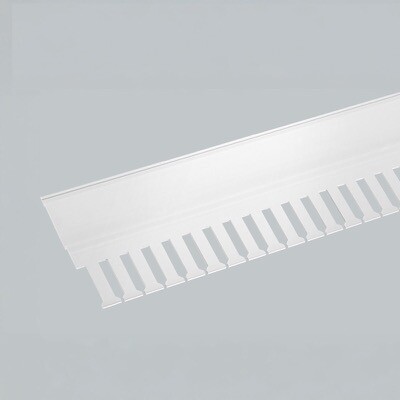01417 Wohner 60Classic Wohner Cover Profile Top/Bottom Slotted 1.10m Long for Brackets 01136 and 01137 3 x 118 x 1100