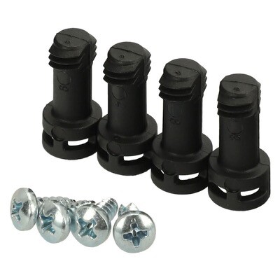 MBS BLH 6330002 Fibox MNX Black Screw Set Low Cover (10/13mm) High Base (50-125mm)