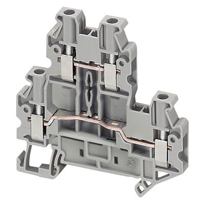 NSYTRV24D Schneider Linergy TR Screw Terminal Double Level 4 Points 2.5mm2 Grey