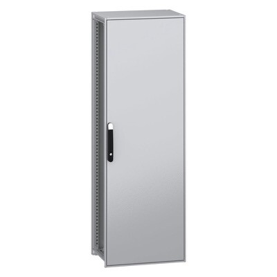NSYSFN18640P Schneider PanelSeT SFN Mild Steel 1800H x 600W x 400mmD Floor Standing Enclosure Single Door IP55 with Mounting Plate