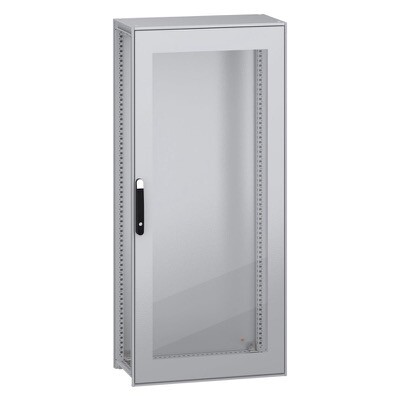 NSYSFN18840T Schneider PanelSeT SFN Mild Steel 1800H x 800W x 400mmD Floor Standing Enclosure Single Glazed Door IP55
