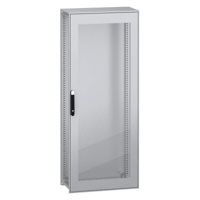 NSYSFN20840T Schneider PanelSeT SFN Mild Steel 2000H x 800W x 400mmD Floor Standing Enclosure Single Glazed Door IP55