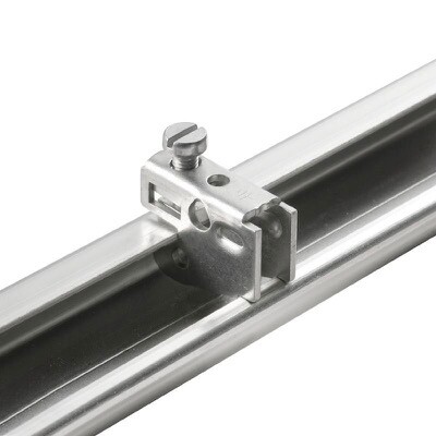 0445600000 Weidmuller MEW 1/32 End Bracket Grey TS32 Steel Width:  10.5mm 100oC