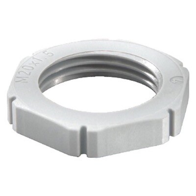 10060770 WISKA EMUG 12 LG Locknut Polyamide RAL7035 M12
