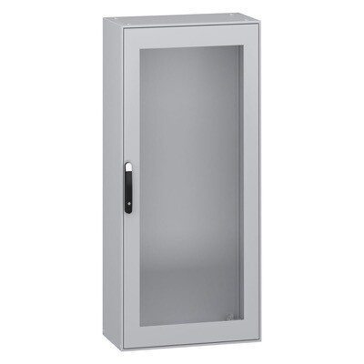 NSYSM18840T Schneider PanelSeT SM Mild Steel 1800H x 800W x 400mmD Floor Standing Enclosure IP55 Glazed Door