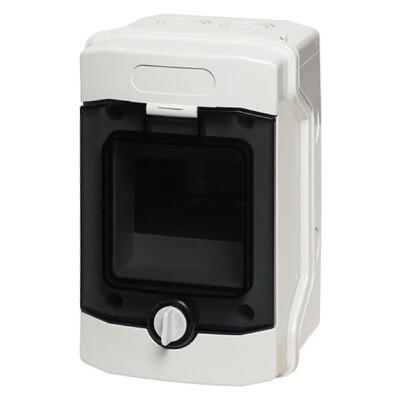 E-04W IMO Distribution Boxes 4 Way IP65 Enclosure Transparent Door 128 x 201 x 120mm