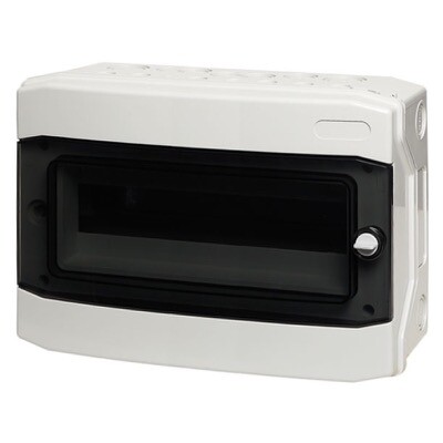 E-18W IMO Distribution Boxes 18 Way IP65 Enclosure Transparent Door 428 x 259 x 144mm