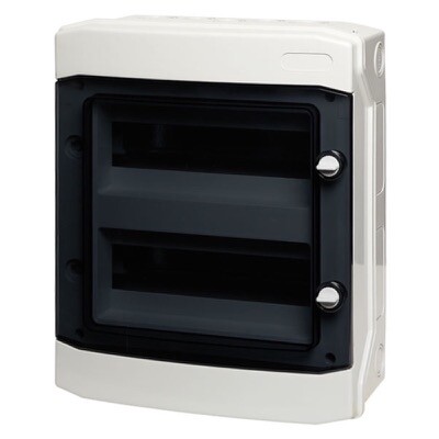 E-24W IMO Distribution Boxes 24 Way IP65 Enclosure Transparent Door 319 x 384 x 144mm