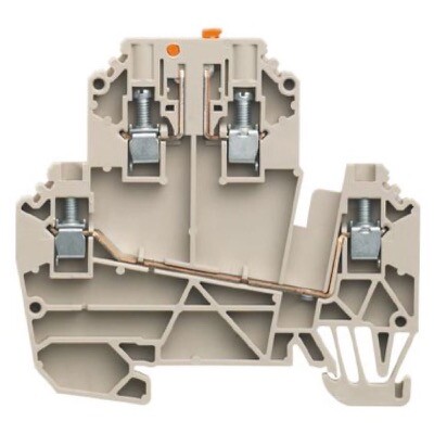 1247290000 Weidmuller W Series WDK 2.5/TR-DU Test- disconnect Terminal Screw Connection Dark Beige 2.5mm2 24A