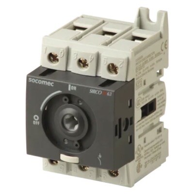 22003006 Socomec SIRCO M2 3X63A Load Break Switch SIRCO M 3P 63A 690 VAC Rotary Switch