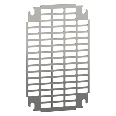 NSYMR32 Schneider PanelSeT NSYMR Internal Telequick Mounting Plate Zinc-coated Steel 255H x 153.7W x 15mmD