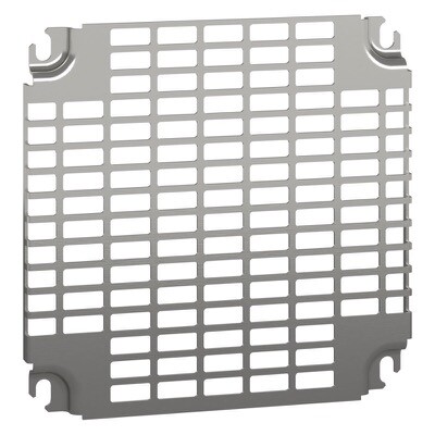 NSYMR33 Schneider PanelSeT NSYMR Internal Telequick Mounting Plate Zinc-coated Steel 255H x 251W x 15mmD