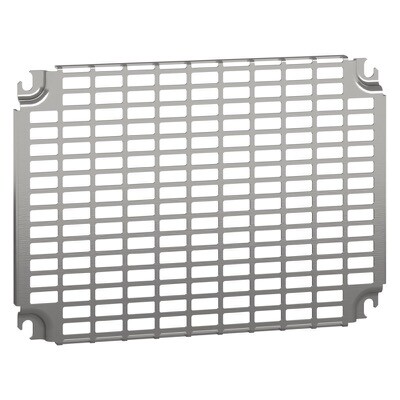 NSYMR34 Schneider PanelSeT NSYMR Internal Telequick Mounting Plate Zinc-coated Steel 255H x 351W x 15mmD