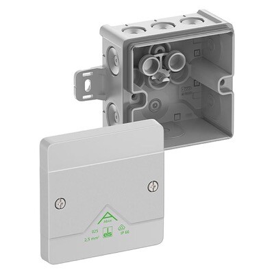 80240101 Spelsberg Abox 025 AB-L 87 x 87 x 52mmD without Terminals with External Fixing Lugs IP66