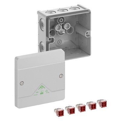 80442001 Spelsberg Abox 040-4 Polypropylene 102 x 102 x 57mmD Grey with Wago 773-604 IP66