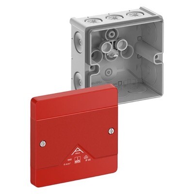 80470001 Spelsberg Abox 040-L/SB Polypropylene 102 x 102 x 57mmD Grey with Red Cover without Terminals IP66