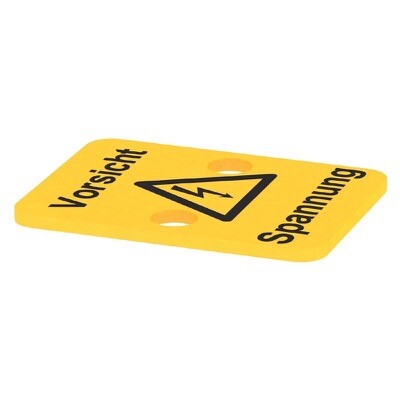 0196600000 Weidmuller SAK Series AD 4 SAK6N Terminal Cover Yellow PVC Height Series25mm Width: 31.6mm Depth: 1mm V-2