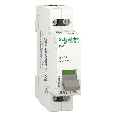 A9S60220 Schneider Switch Acti9 iSW 2 Poles 20A 415V