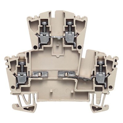 1203100000 Weidmuller WDK 2.5/D/3 Component Terminal Block Screw Connection Dark Beige 2.5mm 400V