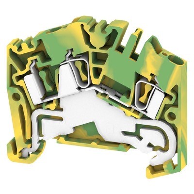 1772090000 Weidmuller ZPE 2.5-2 Z-series PE Terminal Rated Cross-section 2.5mm Tension-clamp Connection Green/Yellow