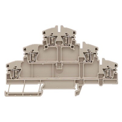 1782300000 Weidmuller ZDLD 2.5-2N Multi-tier Modular Terminal Tension-clamp 2.5-2NConnection 2.5mm 500V 20A Dark Beige