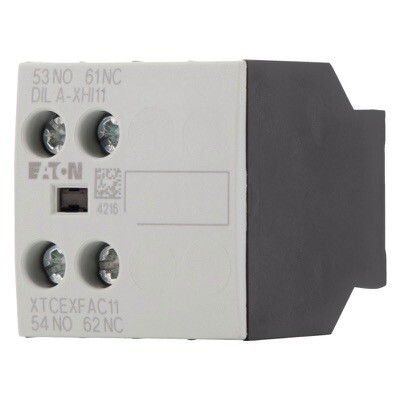 DILA-XHI11 Eaton DILA Auxiliary Contact Block 1 x N/O &amp; 1 x N/C Contacts Top Mounting