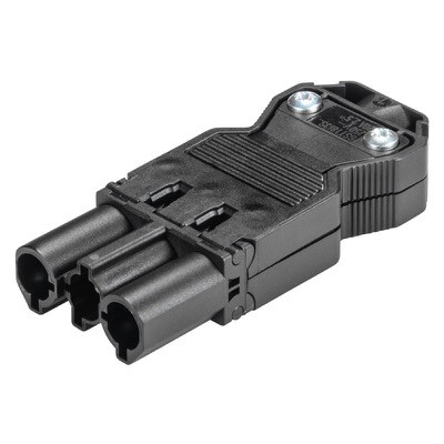 92.932.3053.1 Wieland gesis CLASSIC Connector Number of Poles 3 Male Screw Connection 20A Cable Diameter 6.5 - 10.5mm Black
