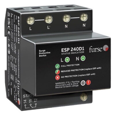 7TCA085460R0086 ESP 240D1 Single Phase Enhanced Type 1+2+3 Surge Protection Device DIN Rail Mountable