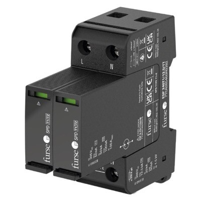 7TCA085460R0379 ABB Furse ESP 240T1/12.5/TNS Single Phase Type 1 12.5kA Surge Protection Device for TNS/TNC-S Systems