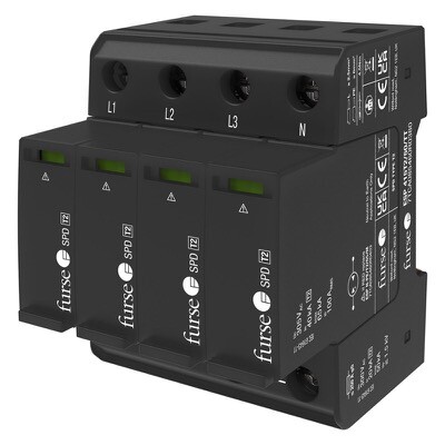 7TCA085460R0380 ABB Furse ESP 415T2/50/TT Type 2 Pluggable Power SPD for Three Phase 415V TT Supplies 50kA 8/20