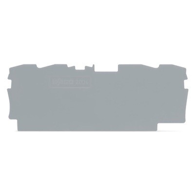 2004-1491 WAGO TOPJOB S Intermediate and End Plate 1mm Thick Grey