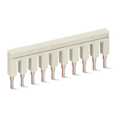 2002-410 WAGO TOPJOB S Jumper 10-way Insulated Light Grey 10 Way 25A