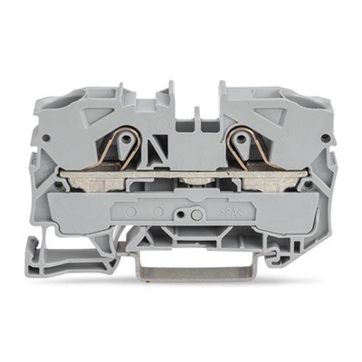 2010-1201 WAGO TOPJOB S 2-conductor Through Terminal Block 10mm2 Suitable for Ex e II Applications