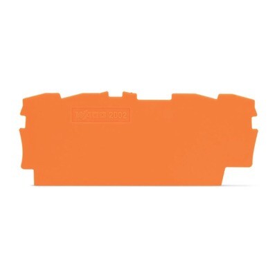 2002-1492 WAGO TOPJOB S Intermediate and End Plate 0.8mm Thick Orange