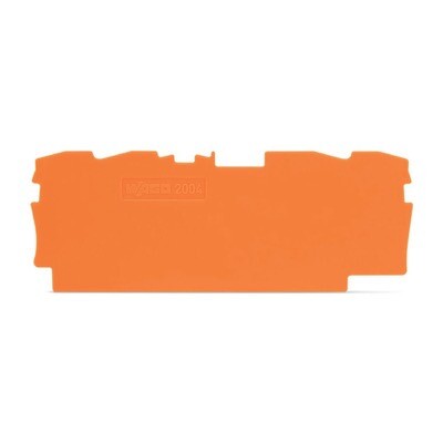 2004-1492 WAGO TOPJOB S Intermediate and End Plate 1mm Thick Orange
