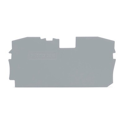2010-1291 WAGO TOPJOB S Intermediate and End Plate 1mm Thick Grey
