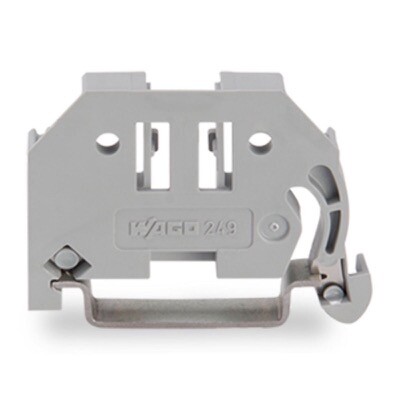 249-116 WAGO Screwless End Stop 6mm Wide for TS35 DIN Rail Grey